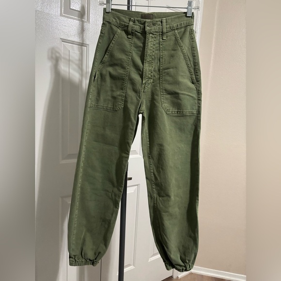 MOTHER The Wrapper Patch Springy Jeans in Army - Picture 4 of 10